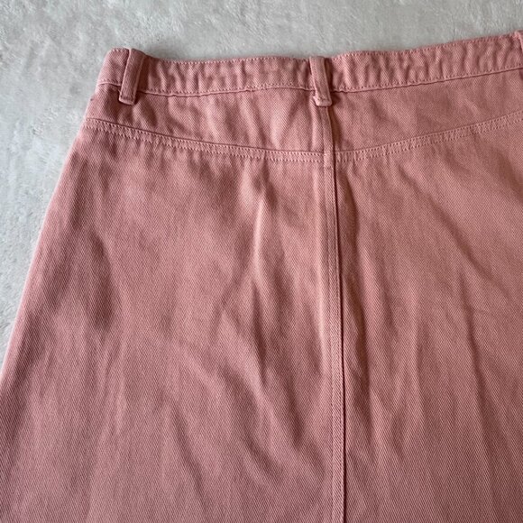 Sadie & Sage Pink Denim Raw Hem Skirt Size Medium - Picture 2 of 8